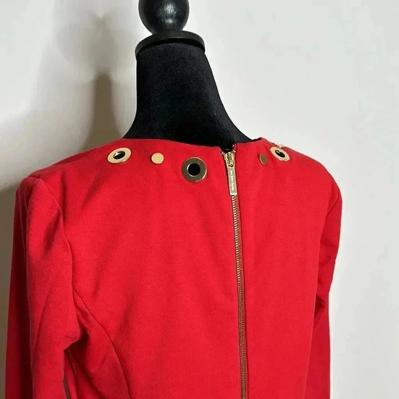 Michael Kors Red Dress with Gold Details - Picture 7 of 8